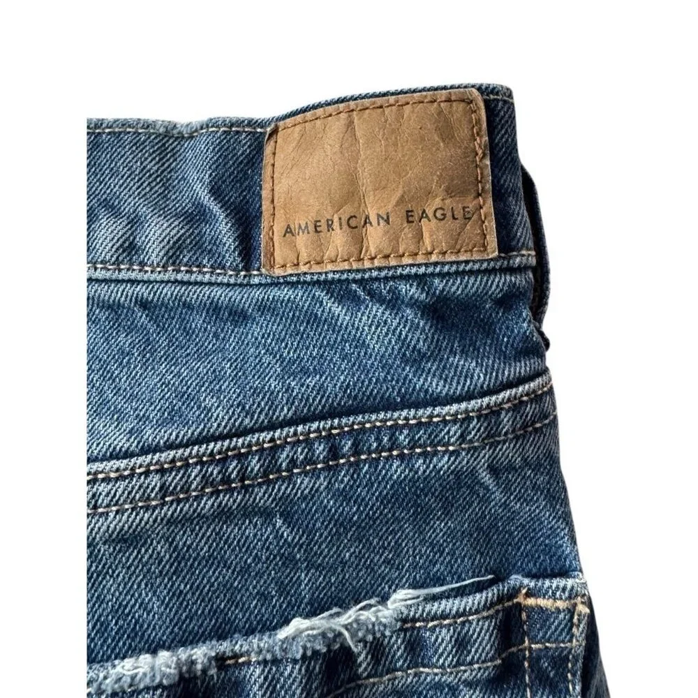 American Eagle Super High Rise Straight Women's Sz 6 Denim Jeans - Picture 10 of 12